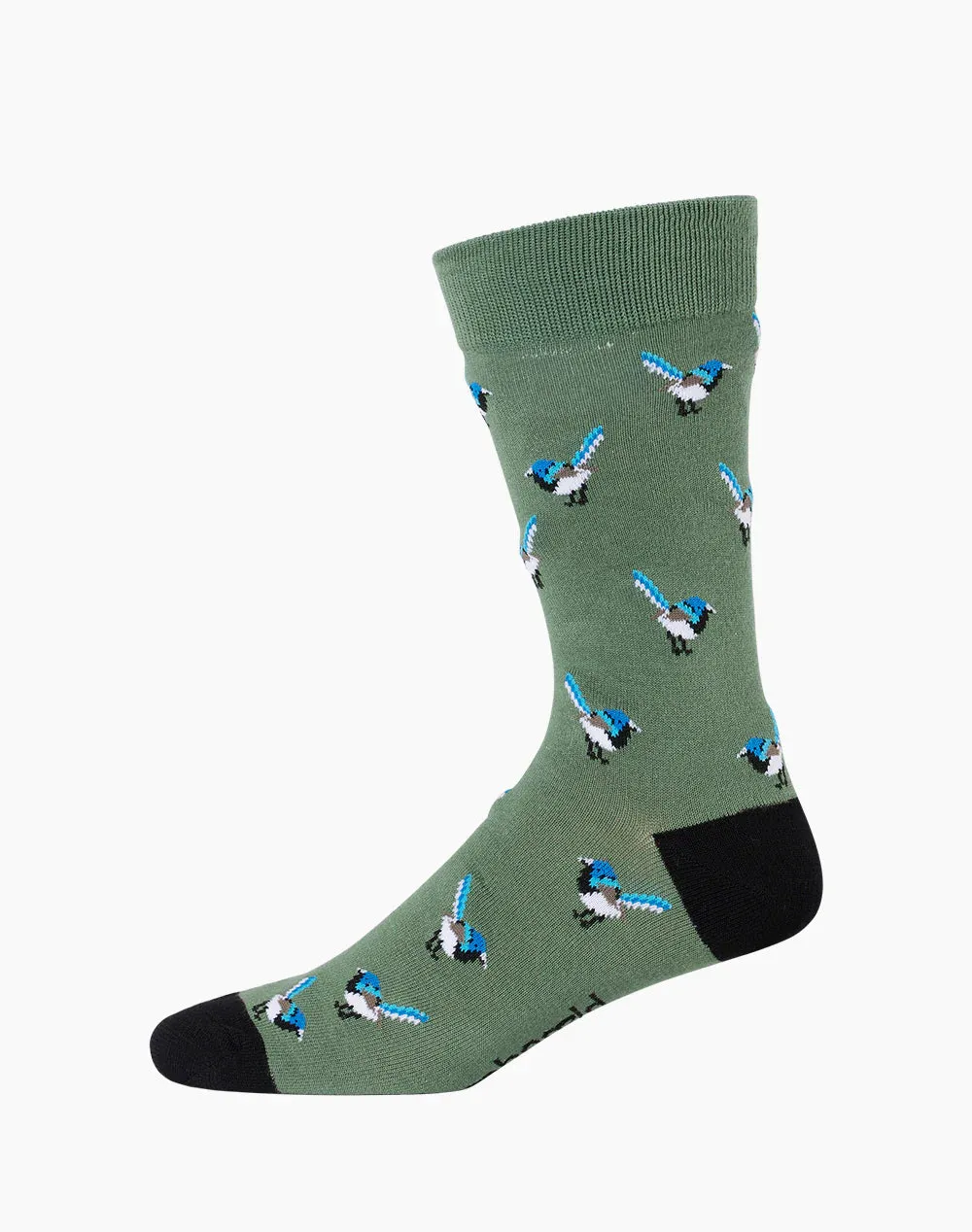 Blue Wren Men's Bamboo Socks