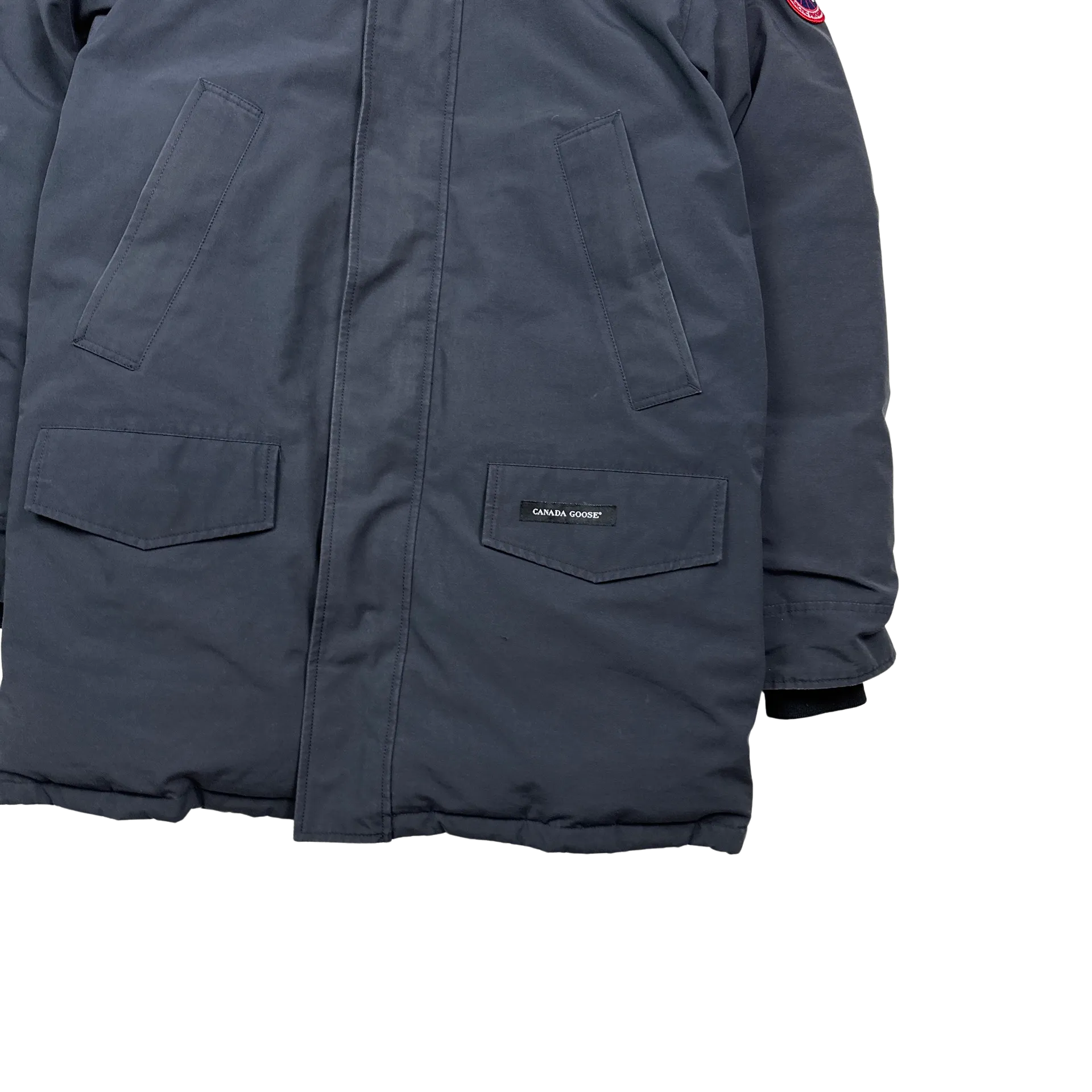 Canada Goose Navy Down Filled Parka Jacket - Large