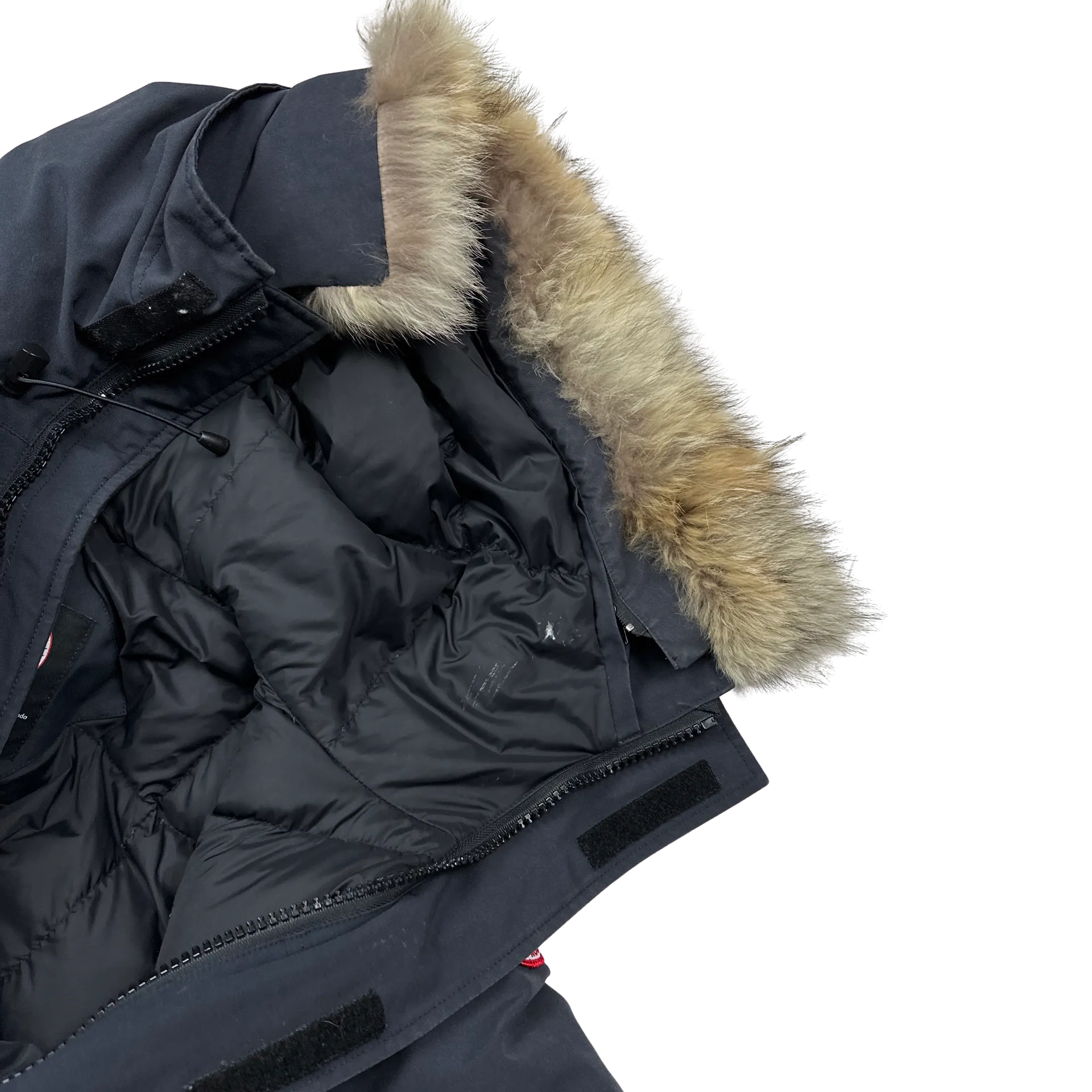 Canada Goose Navy Down Filled Parka Jacket - Large