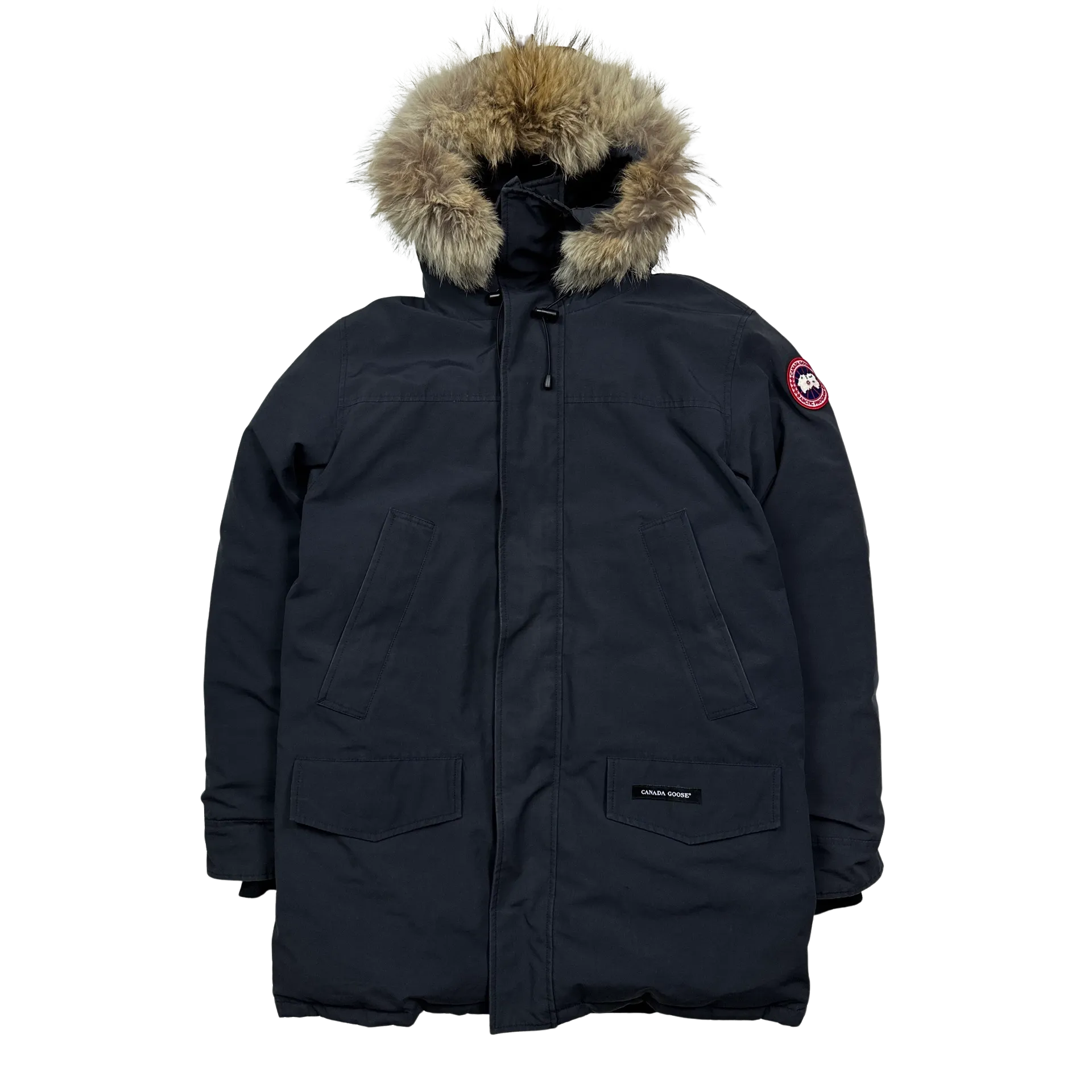 Canada Goose Navy Down Filled Parka Jacket - Large