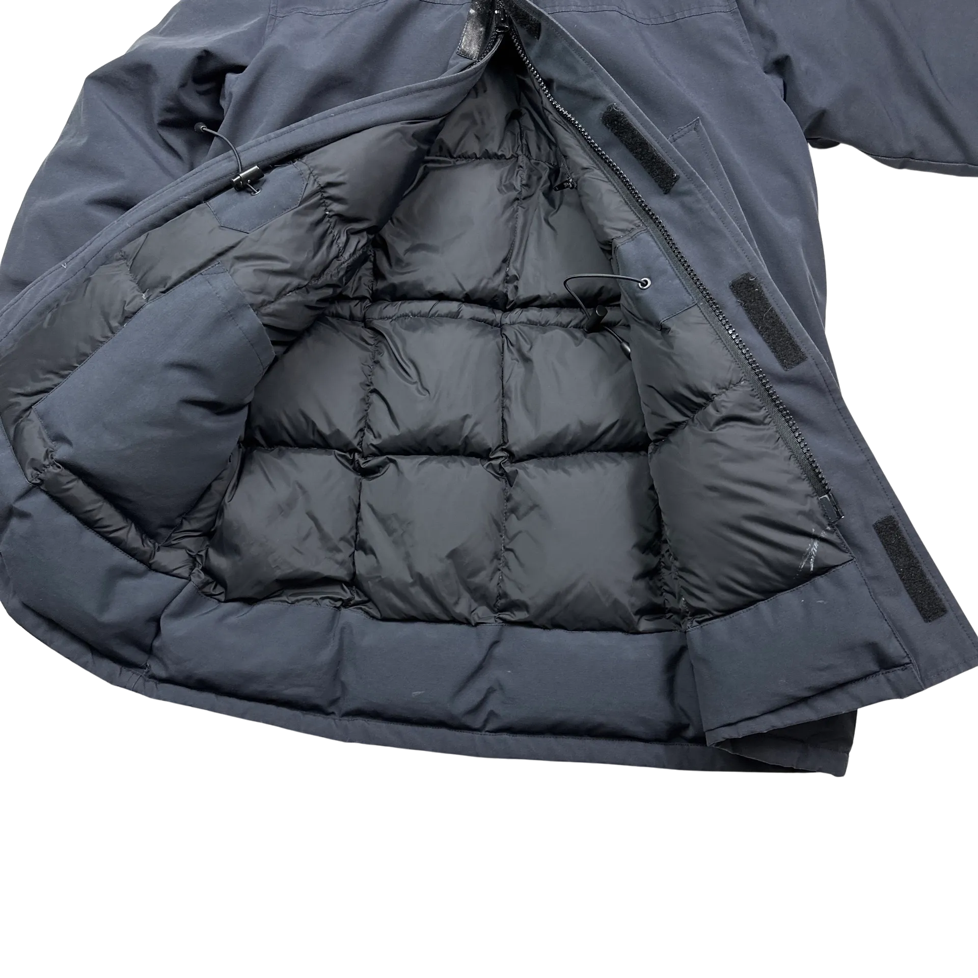 Canada Goose Navy Down Filled Parka Jacket - Large