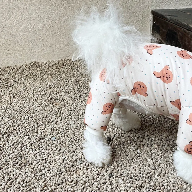 Cartoon Print Pet Jumpsuit