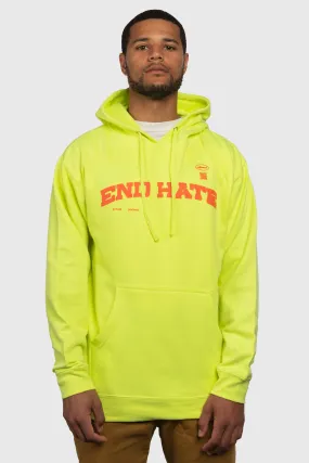 End Hate - Athletic Arc Hooded Sweatshirt (Safety Yellow)