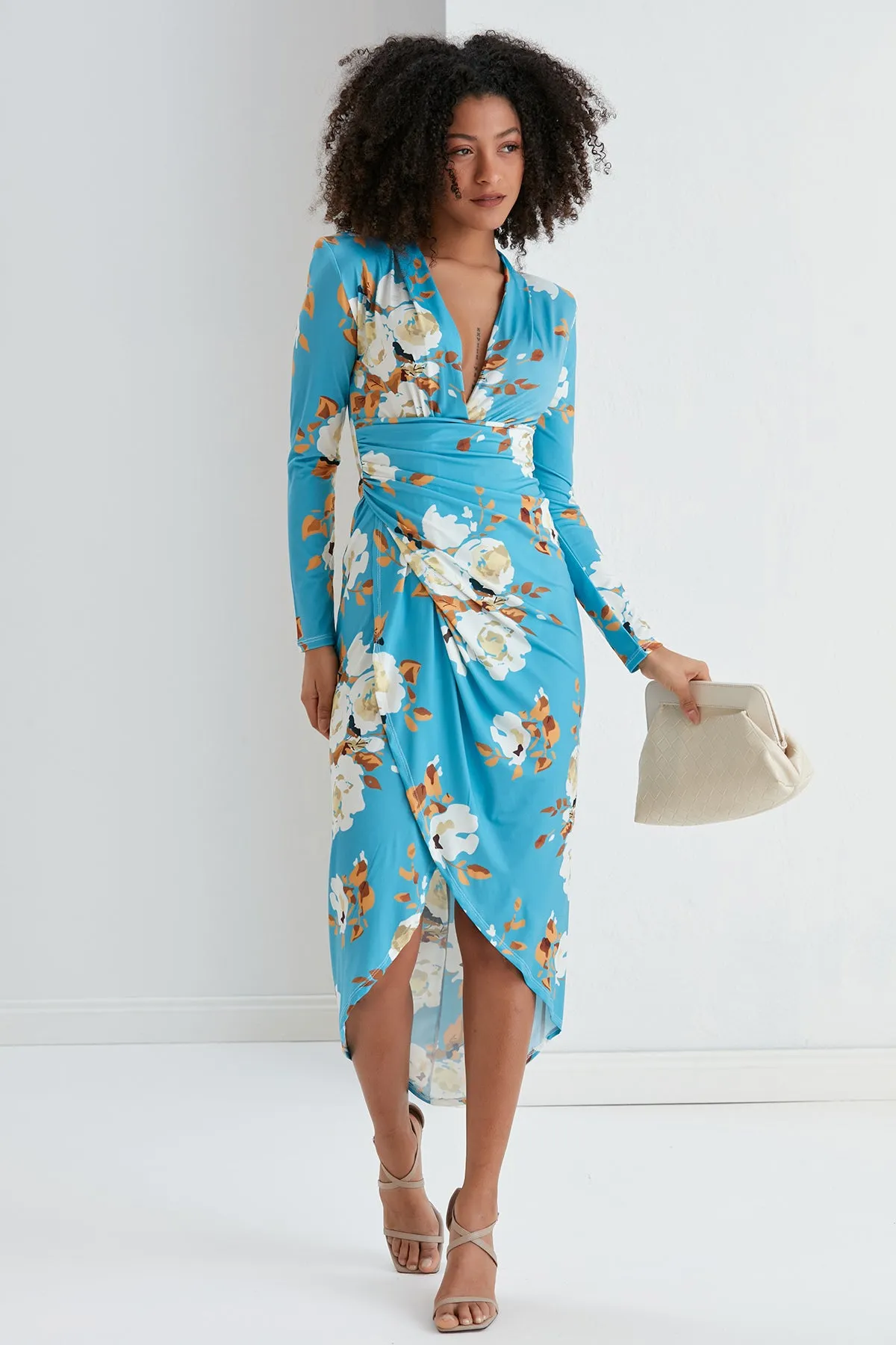 Forever Wrap Midi Dress