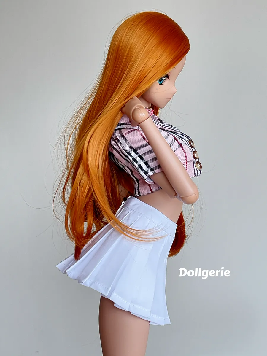 High-Rise Pleated White Mini Skirt for SmartDoll / DD3