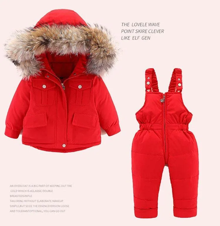 Kids Winter Jumpsuit Set