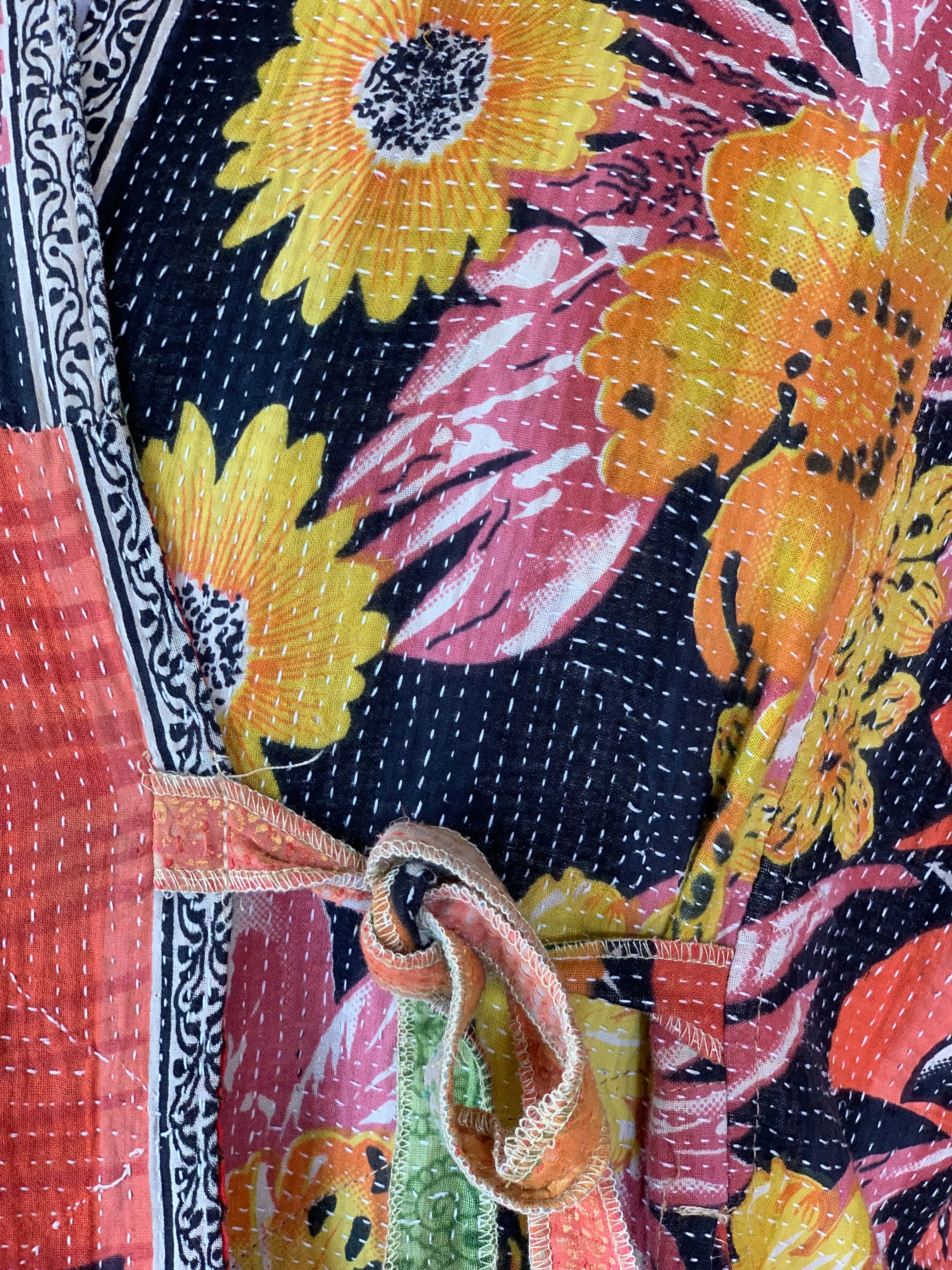 Kimono  Kantha textiles no5 boho  jacket flower 🌺 power