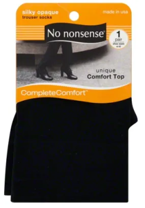 NO NONSENSE - Silky Opaque Trouser Socks Black - 1 Pair