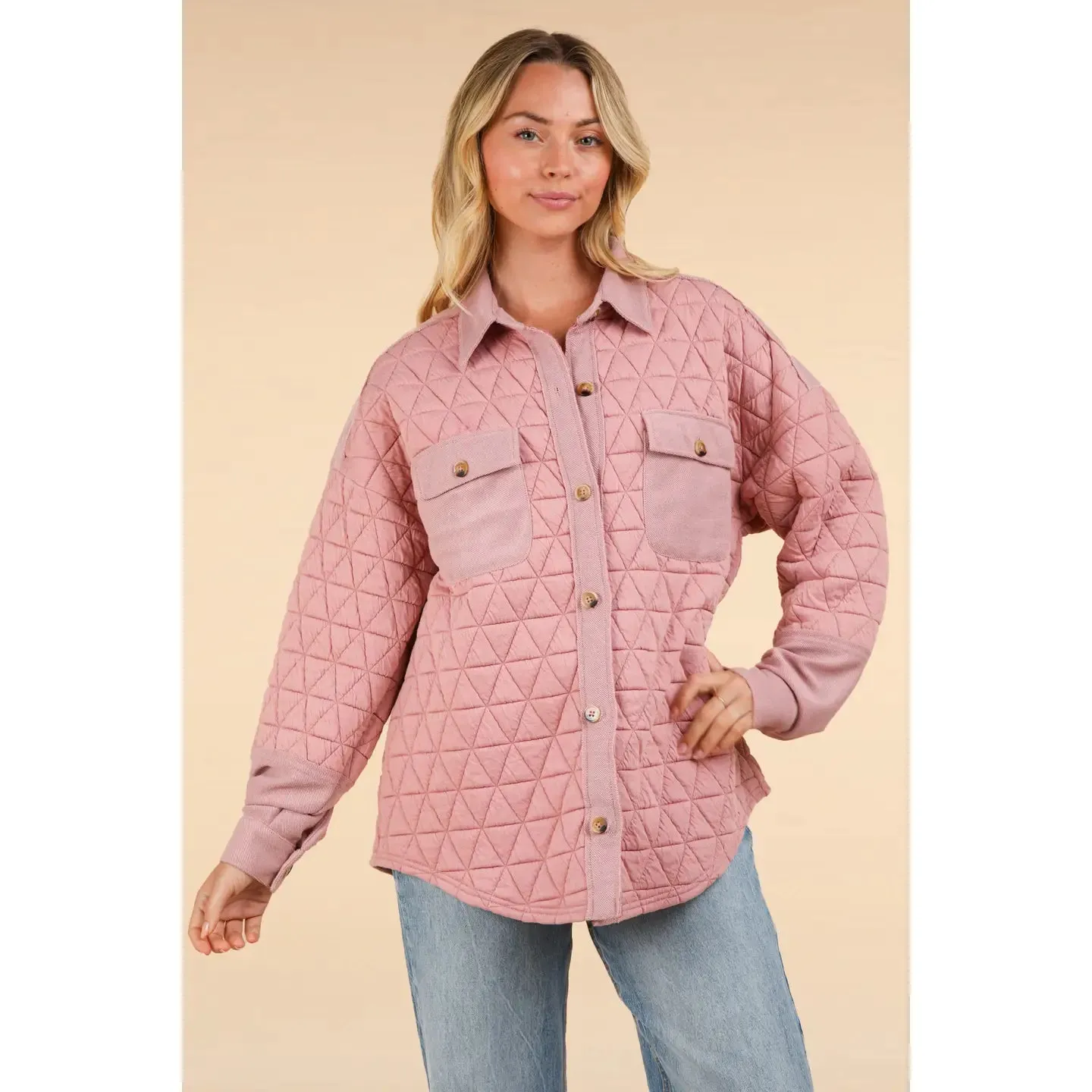 Oversized Quilted Cozy Shacket
