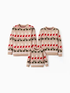 Reindeer Family Christmas Sweater Reindeer Family Christmas Sweater