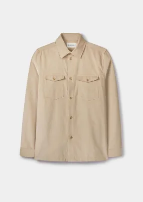 Sand Cotton Corduroy Overshirt
