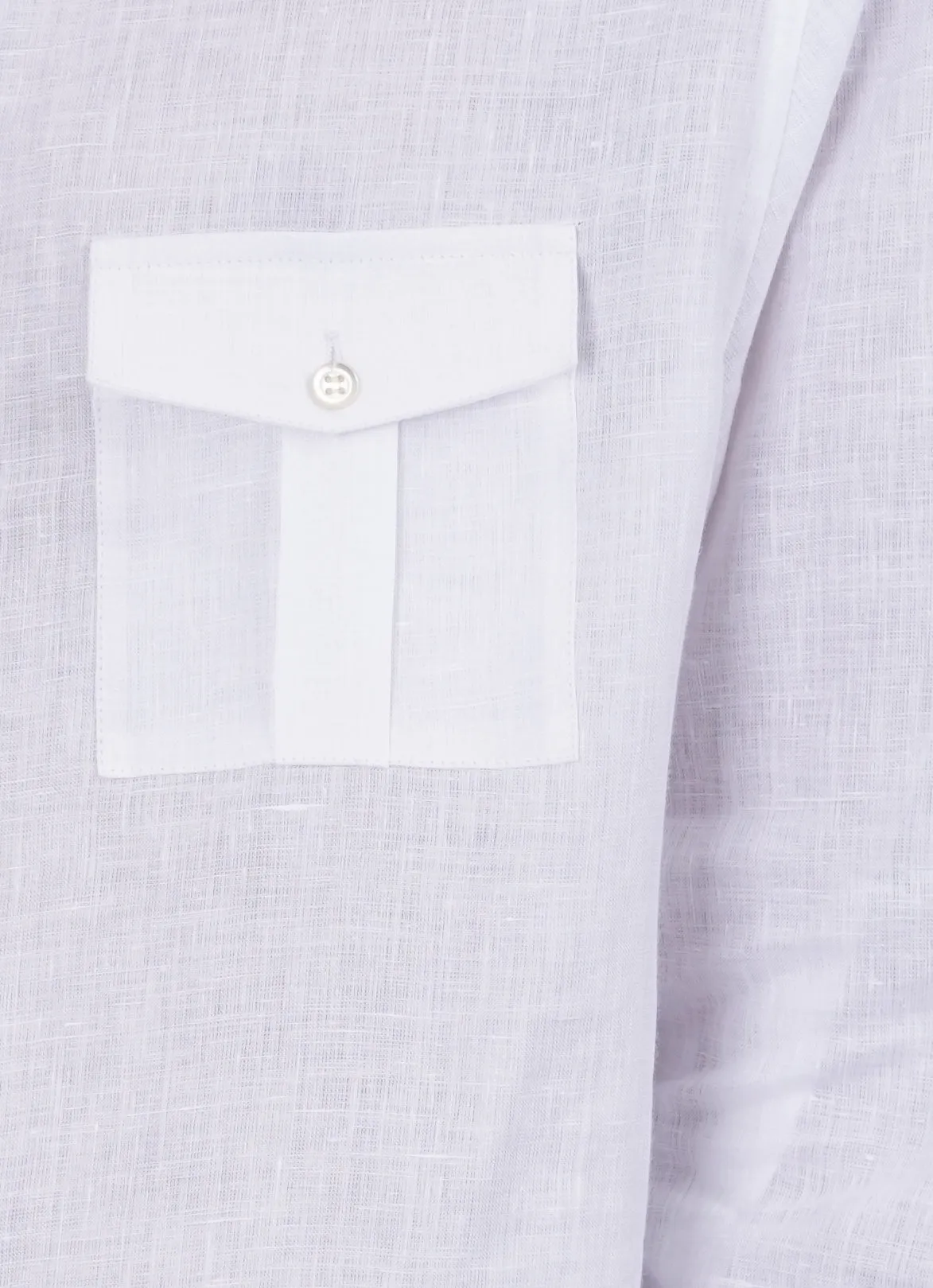 Santorini White Linen shirt