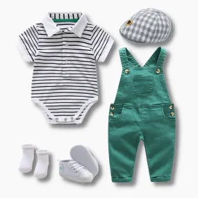 Striped Romper Set