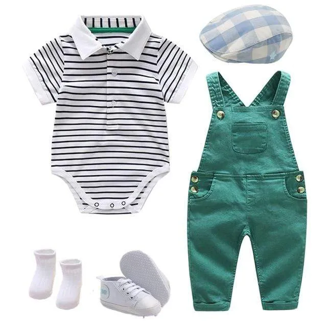 Striped Romper Set