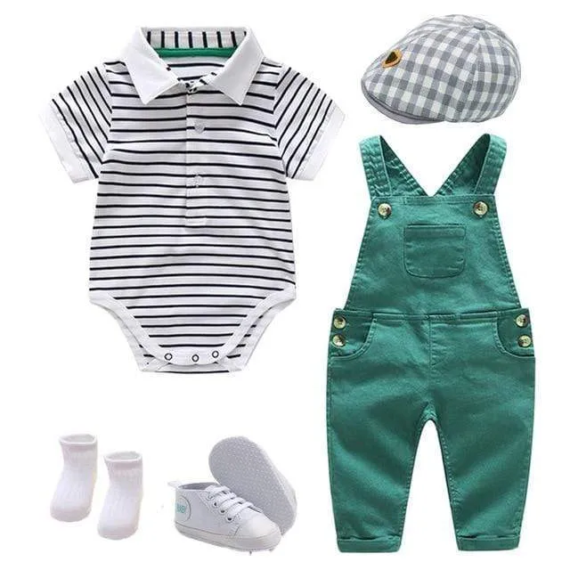 Striped Romper Set
