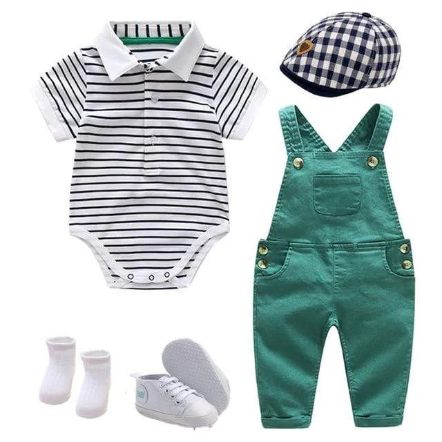 Striped Romper Set