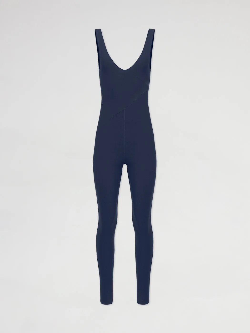 V-Neck Jumpsuit in Melt - Navy Blazer